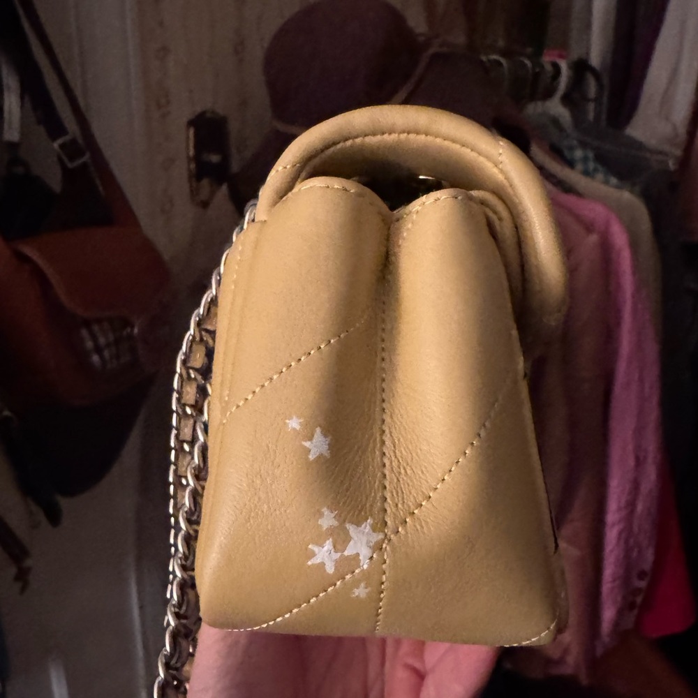 One of a Kind Coach Handpainted Quilted Tabby 20 - Picture 9 of 13